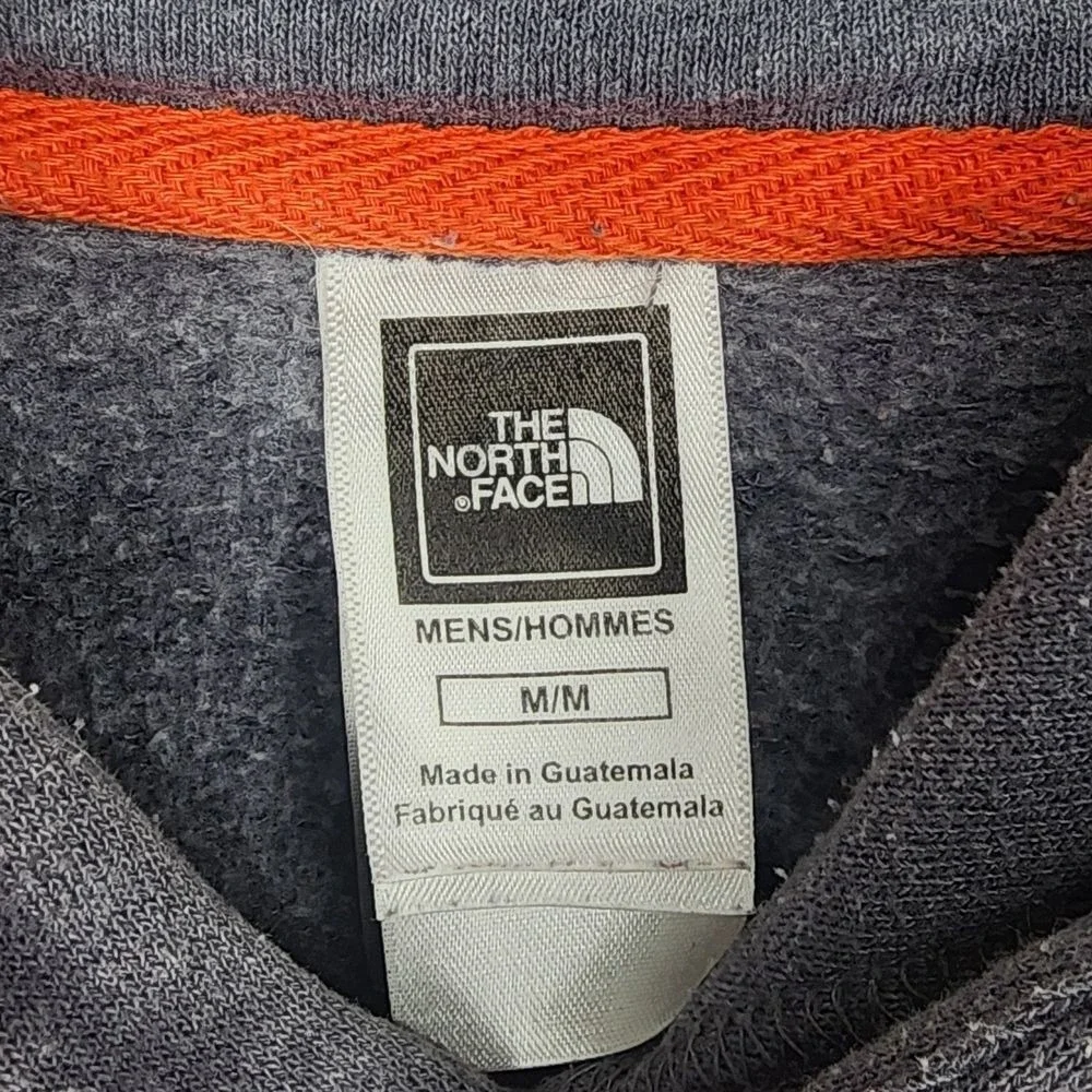 The‎ North Face Mens Gray Orange Graphic Hoodie Since 1968 Pullover Sweatshirt M